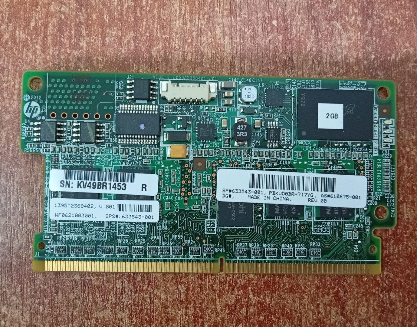 Smart Array P431 Controller Cache Module Módulo de Memoria Caché HP 2GB FBWC 633543-001 para Smart Array P420 ...