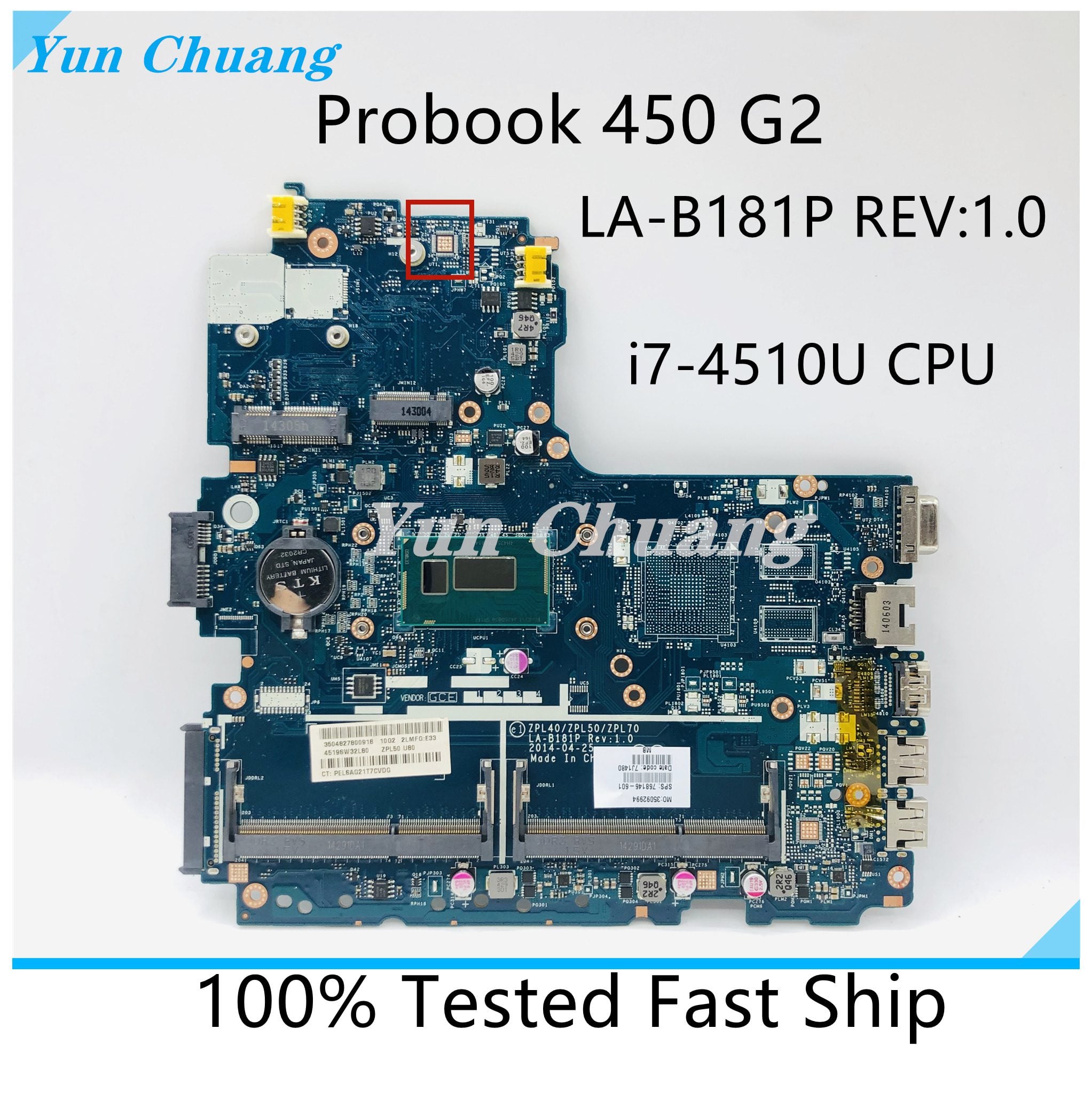 Motherboard de HP Probook 440 G2| i7 4th| 450 G2 470 G2 placa base ...